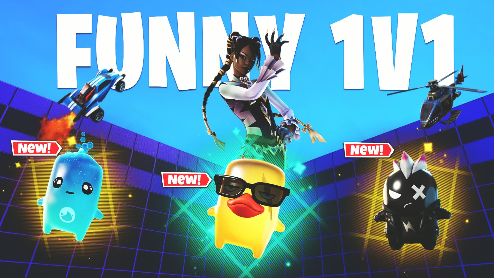 FUNNY 1V1 ALL GUNS AND VEHICLES