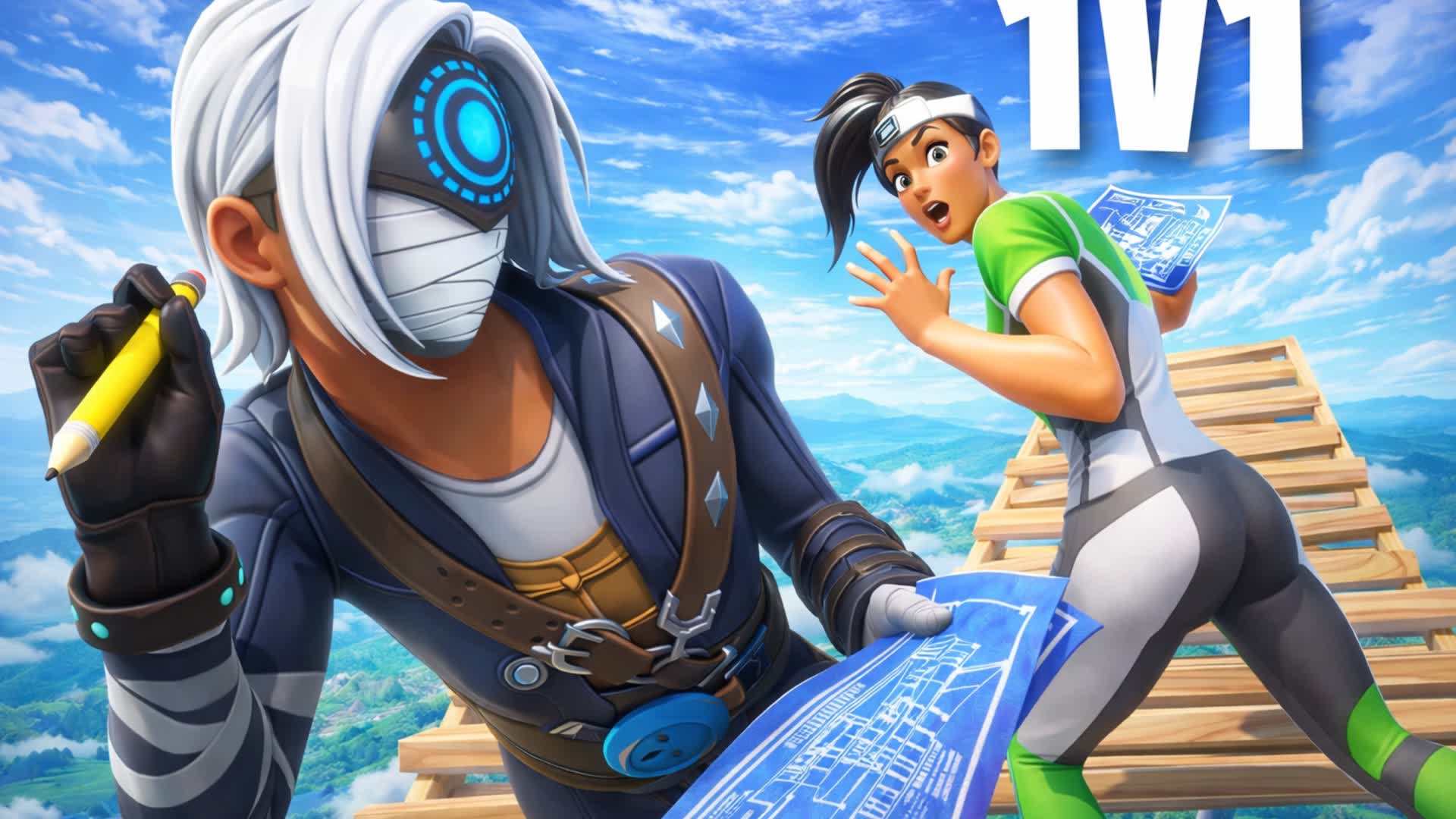 1v1 Build fights (Eyox x Axiqed)