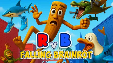 FALLING BRAINROT BLUE VS RED🔵🔴
