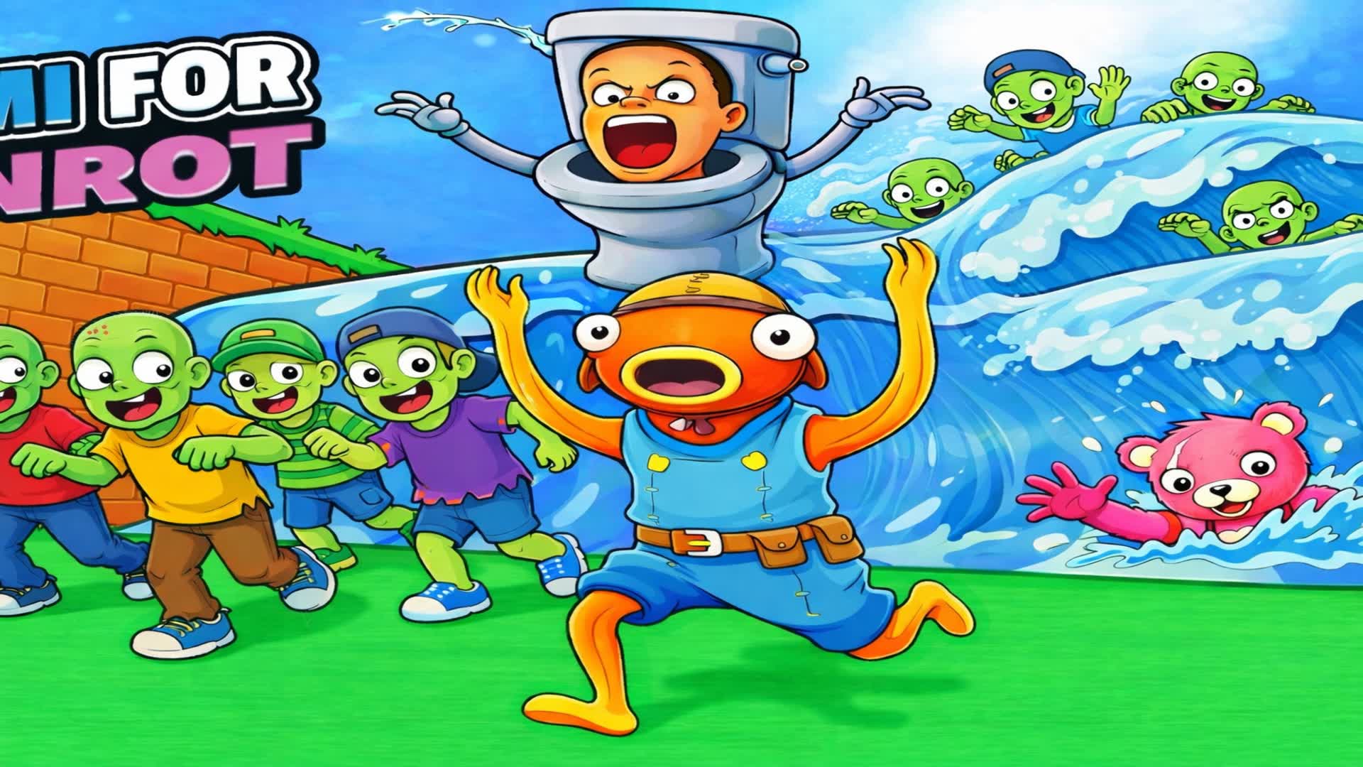 ESCAPES ZOMBIE WAVES FOR BRAINROT