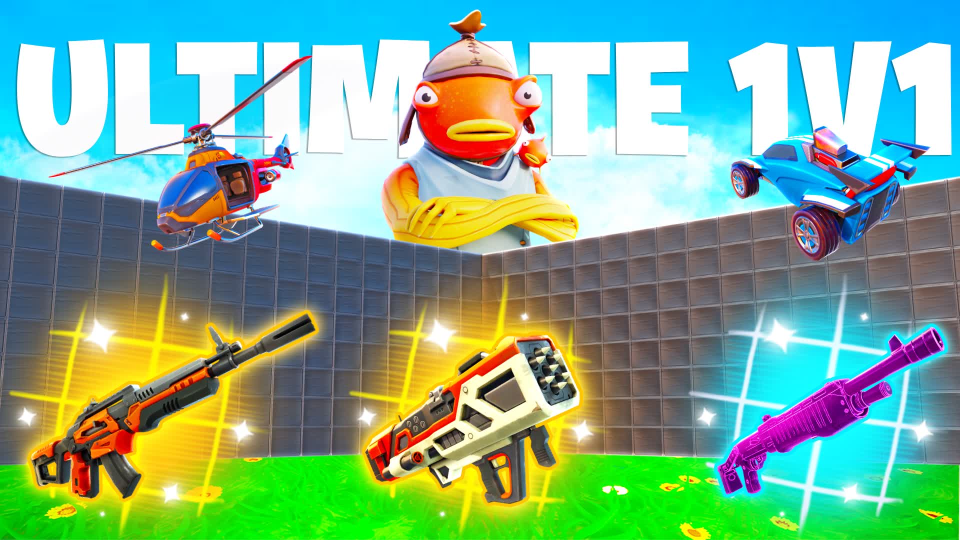 ULTIMATE 1V1 FFA - ALL GUNS & VEHICLES