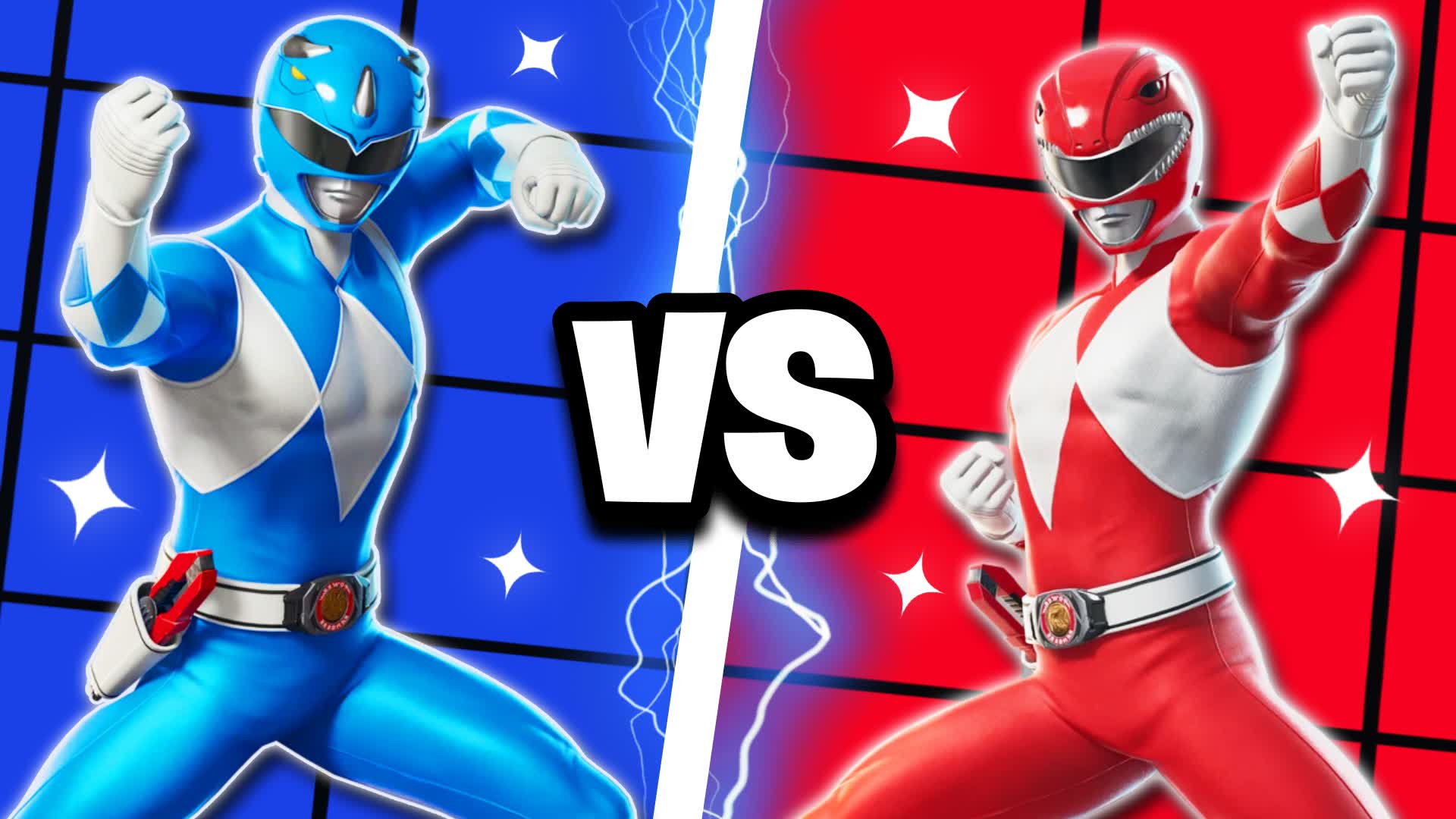 SUPER TMNT RANGERS RED VS BLUE 🔴🔵