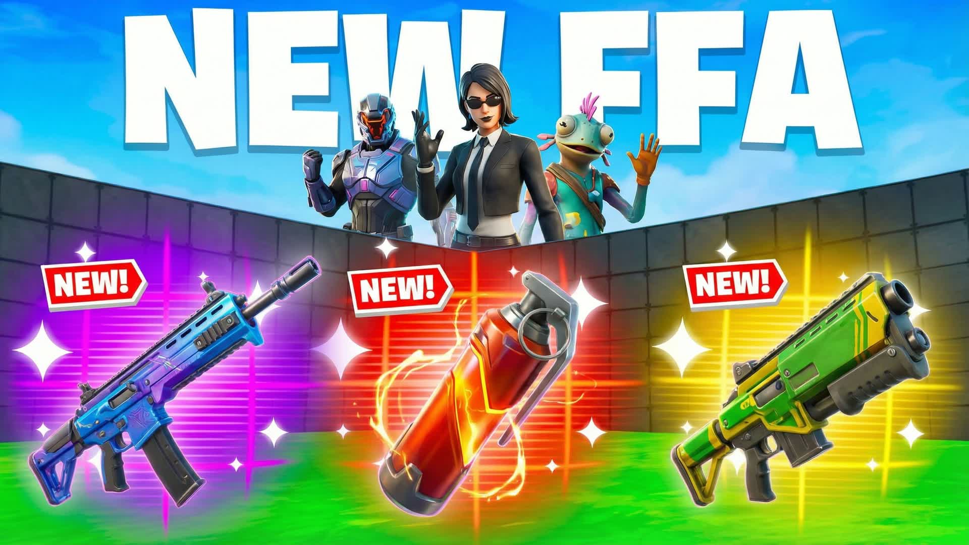 新しい 1V1 FFA-すべてのガンとライド