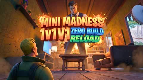 MINI MADNESS 1V1V1 ZERO BUILD RELOAD 💥