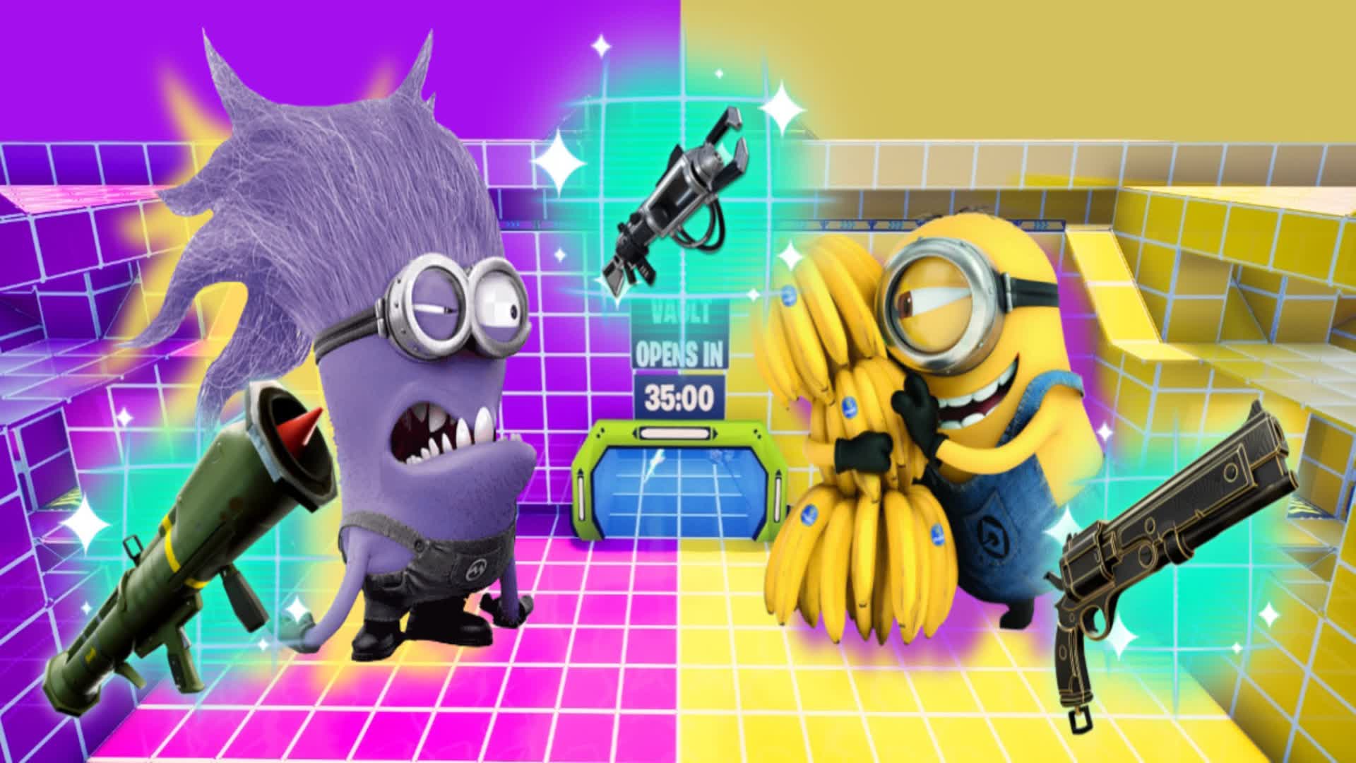 MINIONS 🟣PURPLE VS YELLOW🟡 6864-6149-8460 by lafera - Fortnite Creative ...