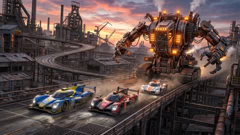 Metal Goliath Chase 🤖🚗💨