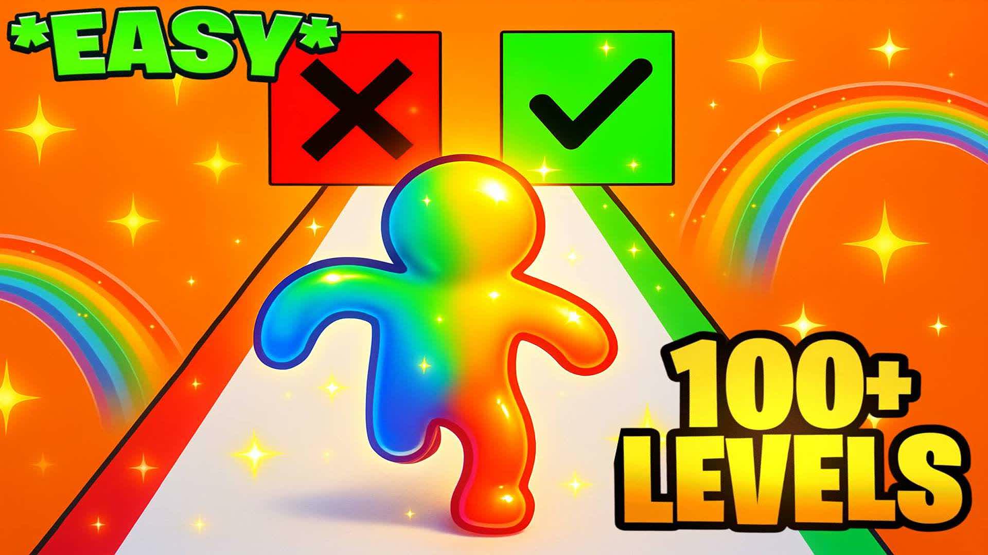 🌈VERY FUN EASY OBBY FALL GUYS 🌈