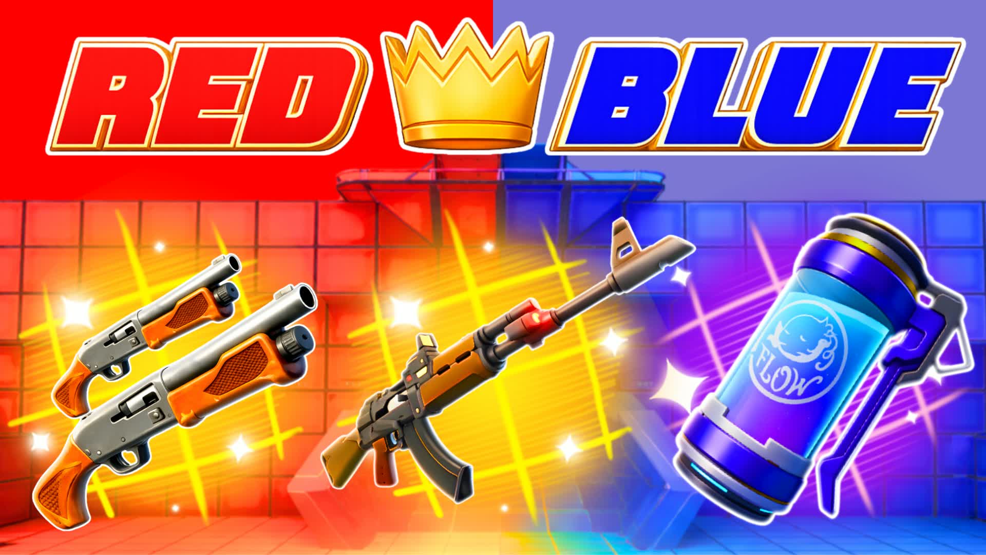 CRAZY RED VS BLUE🔴🔵ULTRA 6635-5647-1639 by biene - フォートナイト