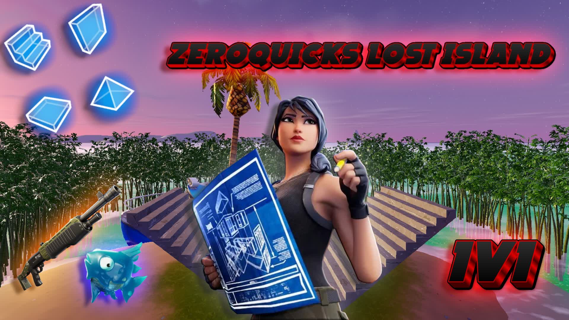 ZEROQUICKS LOST ISLAND 1V1 🏝️