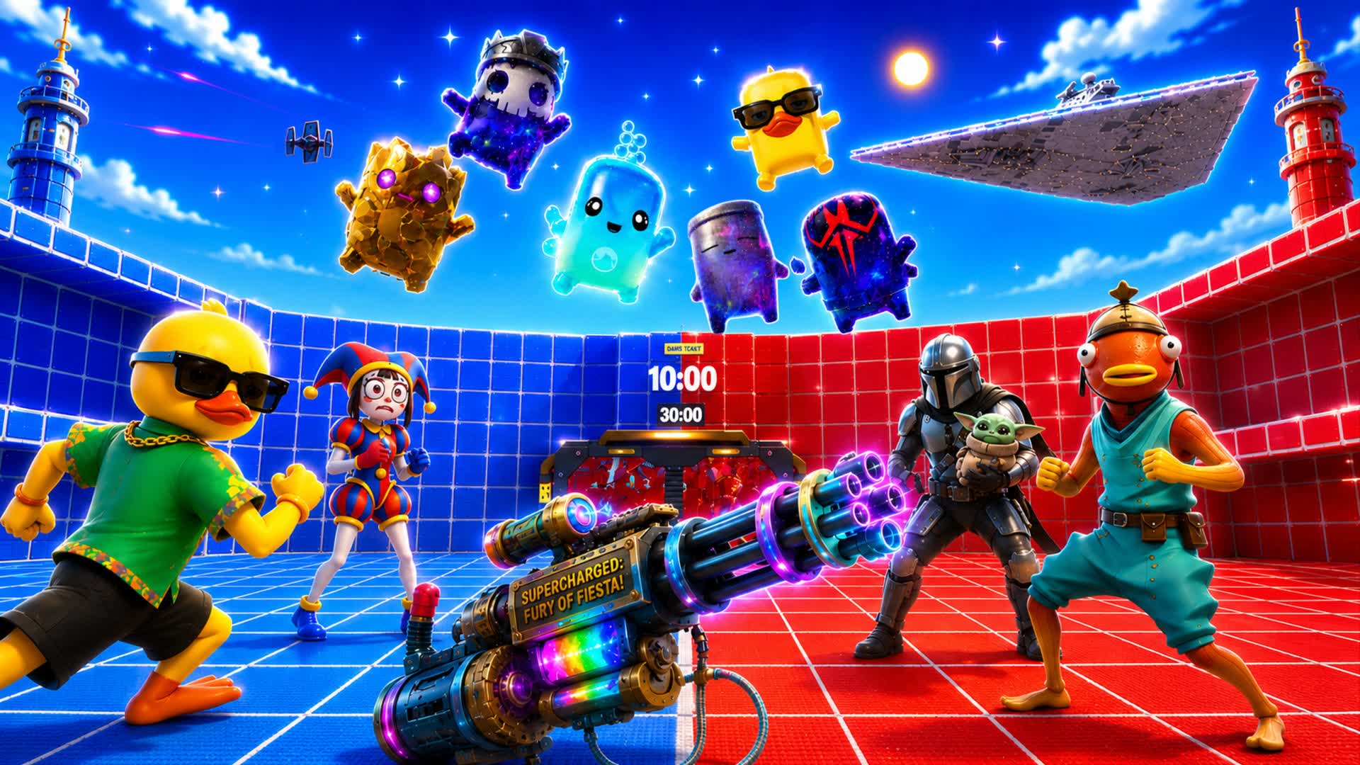 🔵🔴 RED VS BLUE: GALACTIC CHAOS 🌌