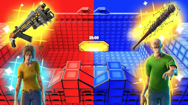 99 ZOMBIE 🔴🔵 RED VS BLUE