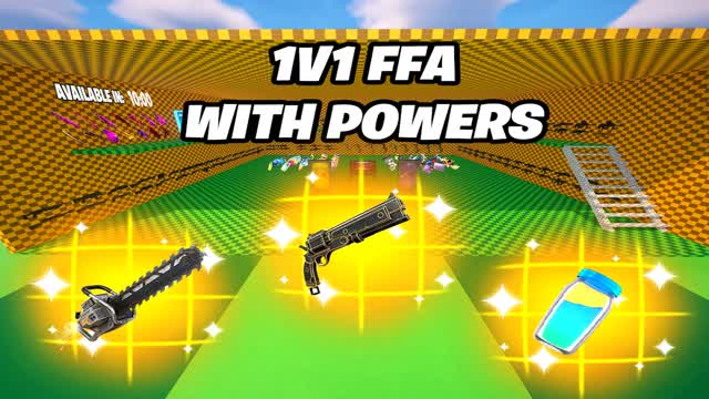 💪Crazy Flat 1v1 FFA -  Powers💪