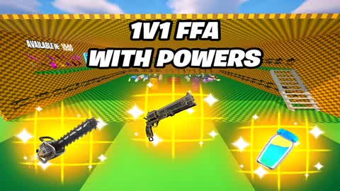 💪Crazy Flat 1v1 FFA -  Powers💪