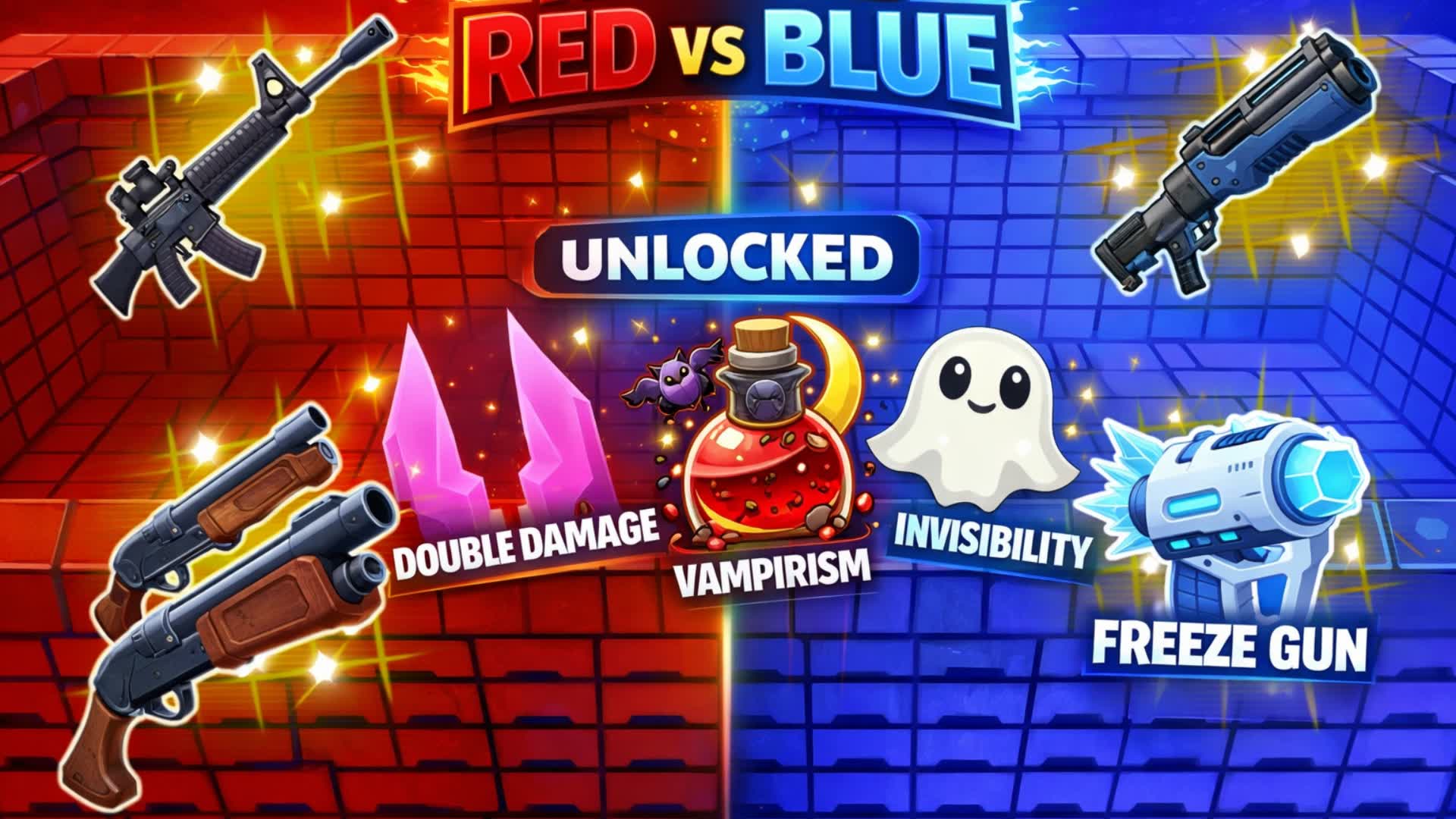 Red vs Blue: Superpower Showdown ⭐