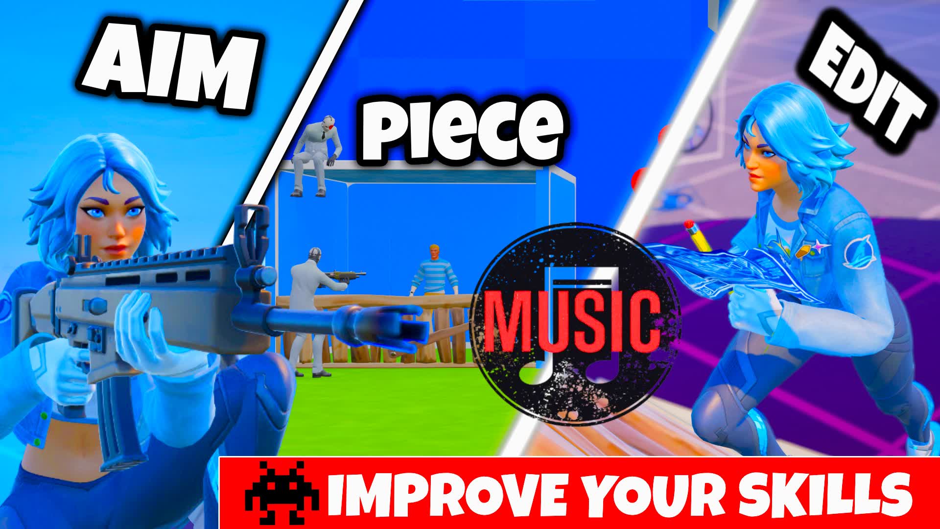 PIECE CONTROL & AIM & EDIT WITH MUSIC 🎵