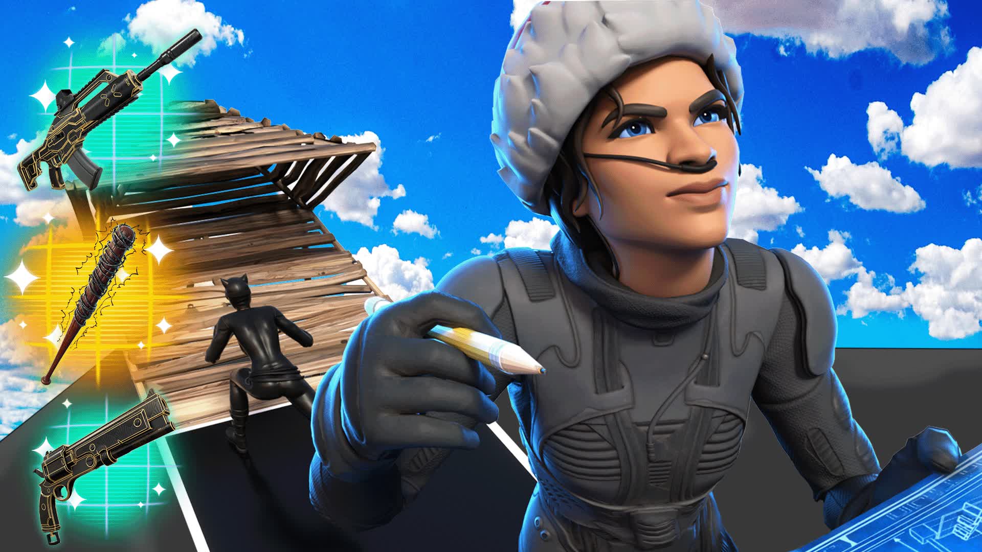 صافقني بالبناء | 51Q 1V1 BUILD FIGHT ⭐
