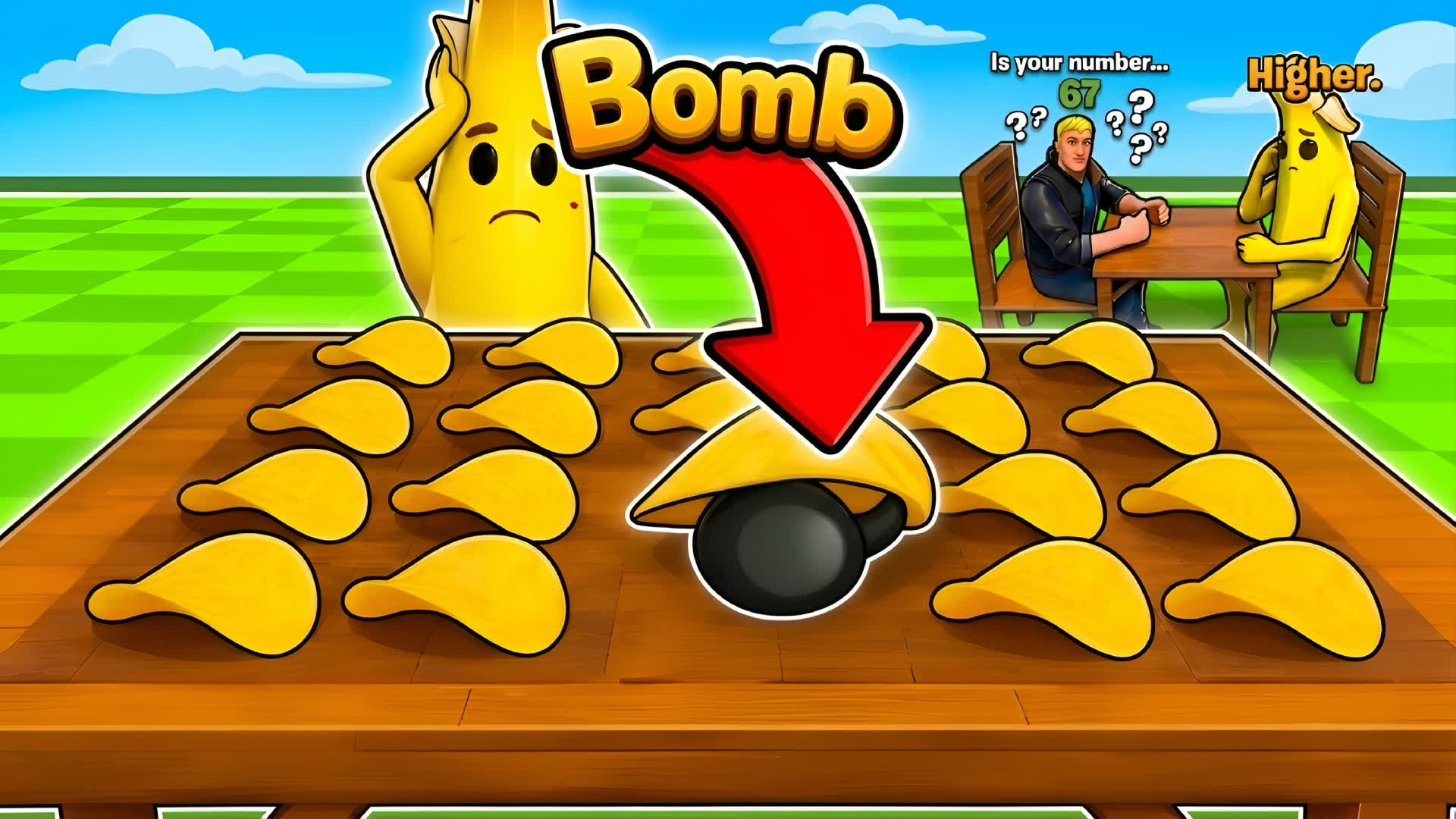 🥔 チップスか爆弾か 💣💥| 数字を当てよう 🔢…