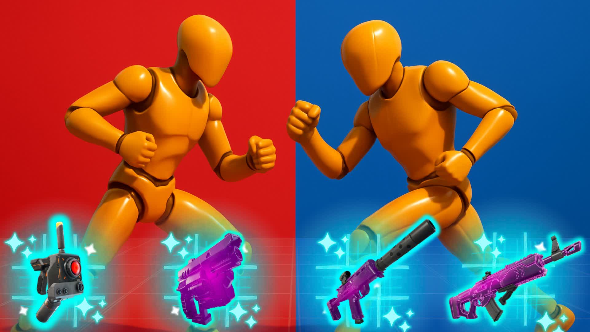 MANNEQUIN RED VS BLUE 🔴🔵