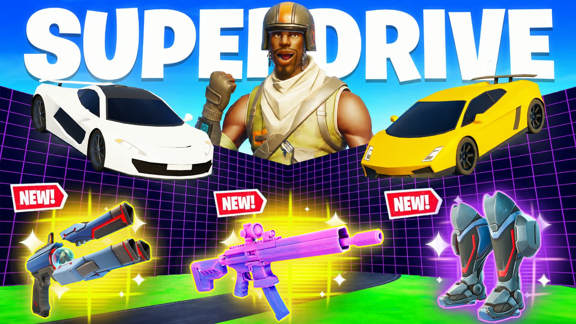 SUPER DRIVE 1V1 - ALL GUNS & VEHICLES