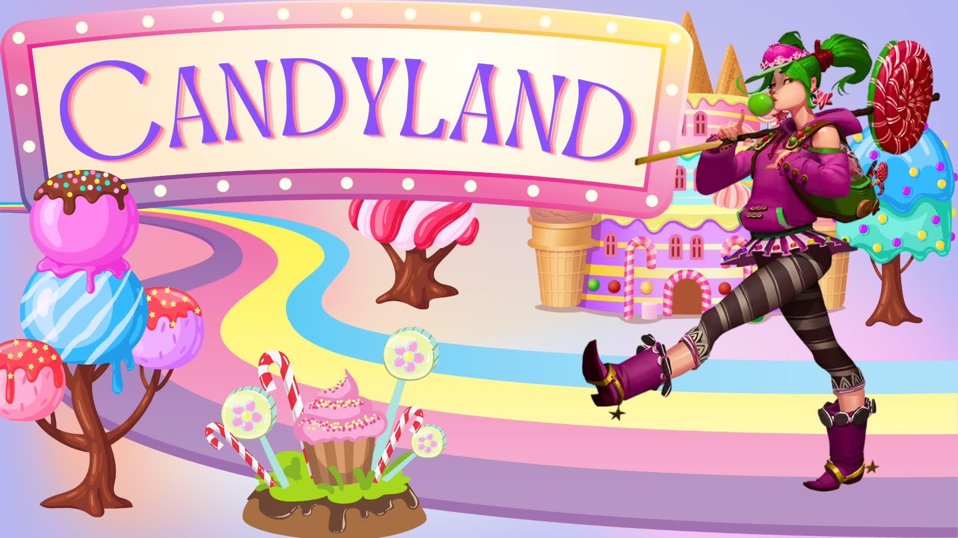 Candyland 363889929296 by cupcakers Fortnite Creative Map Code