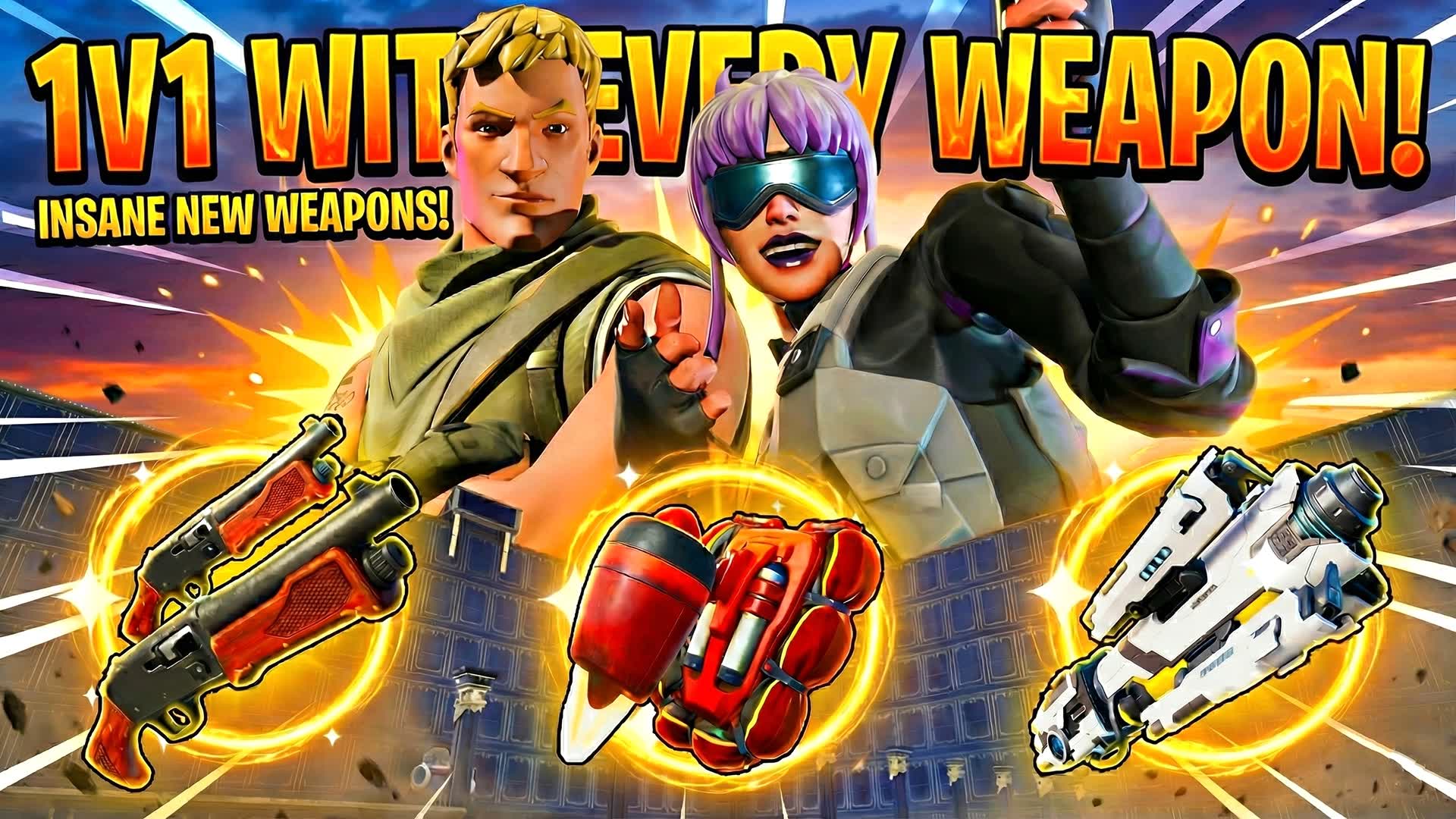 Huge 1v1 with every weapon