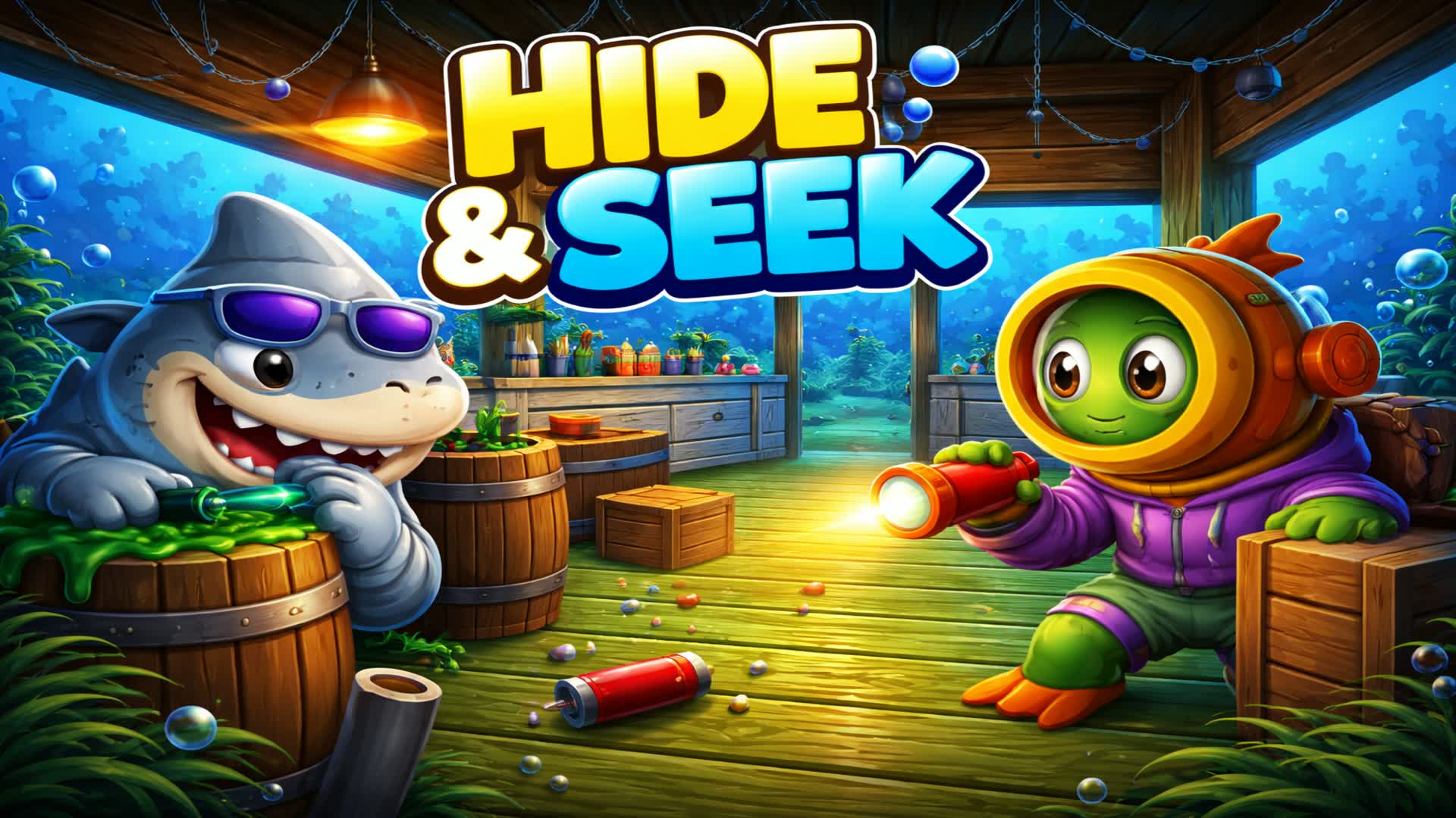 水中ハイドアンドシーク