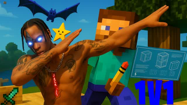 CRAZY Minecraft 1v1 Build Fights 3