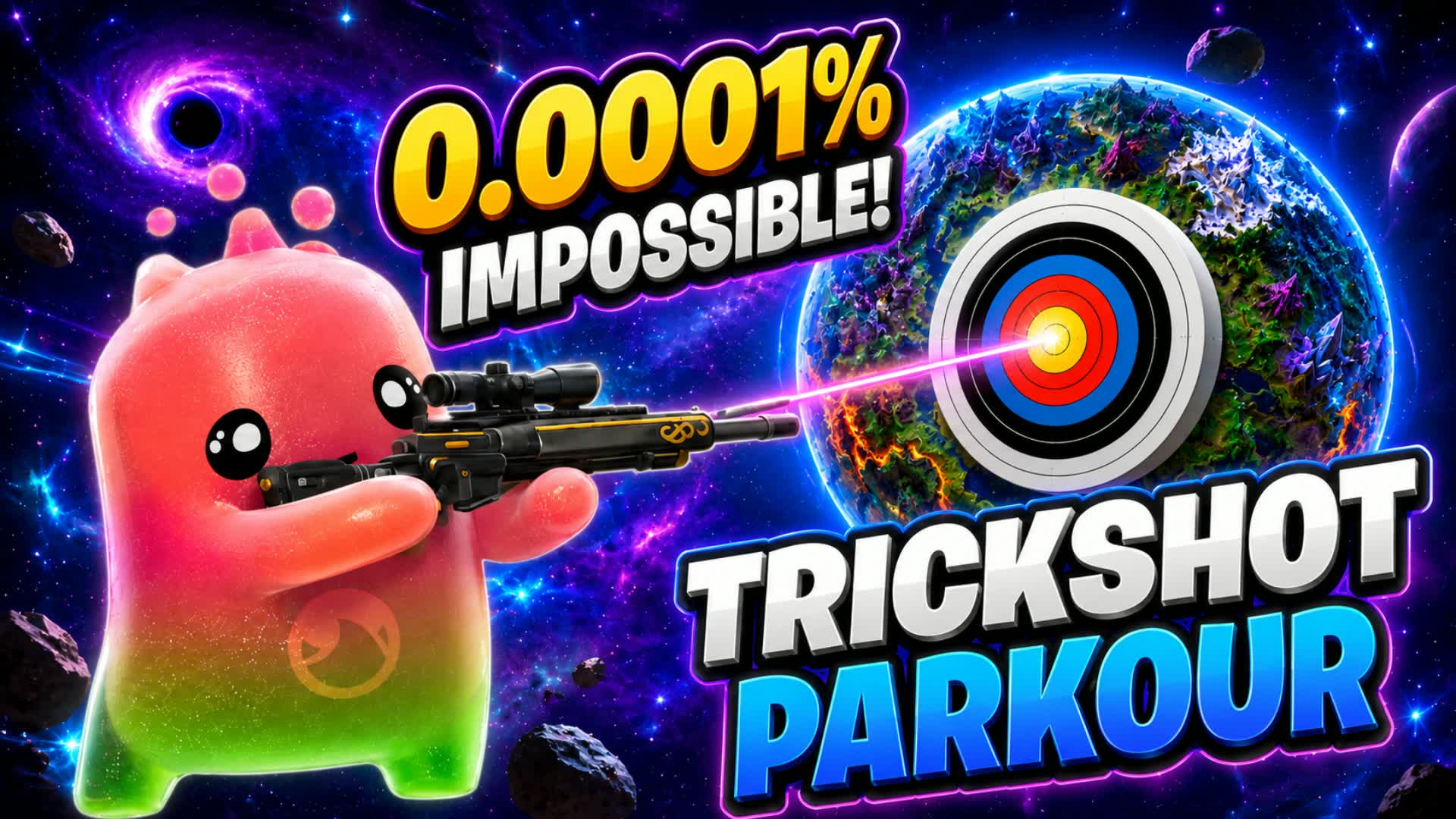 SUPER SLIME TRICKSHOT PARKOUR UNC