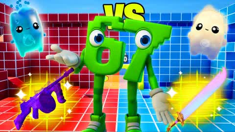 1v1v1 RELOAD RED VS BLUE 🔴🔵 SLIDE