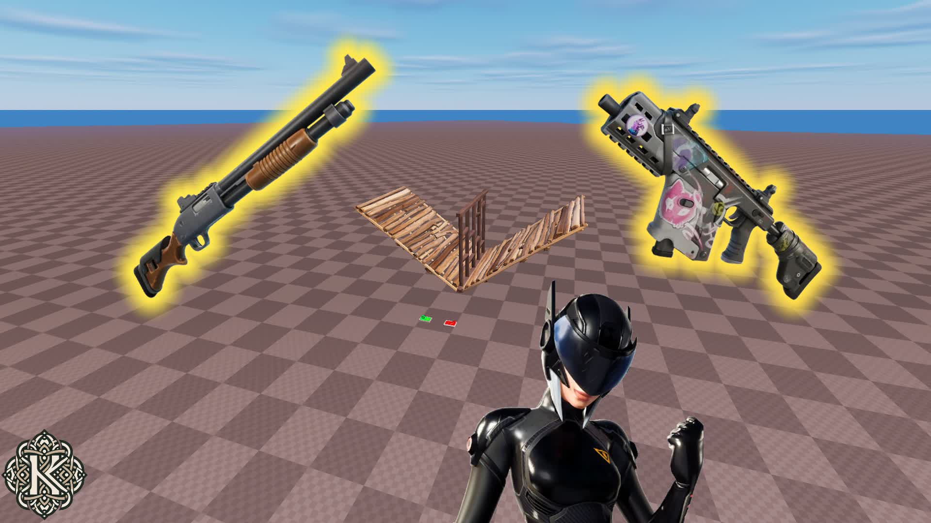 No Texture 1v1 0333 4603 3209 By Karmuh Fortnite Creative Map Code 