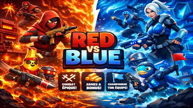 red vs blue - bataille mythique