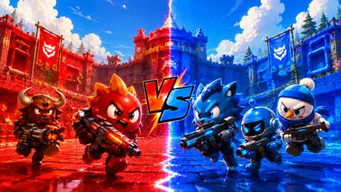 RED VS BLUE 🔴🔵FNCS POLLO