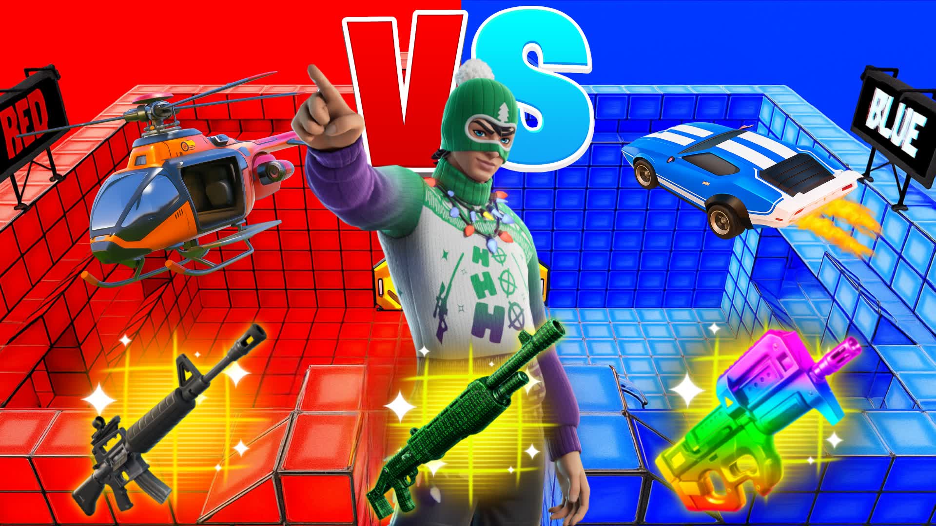 CRAZY RED VS BLUE ARENA