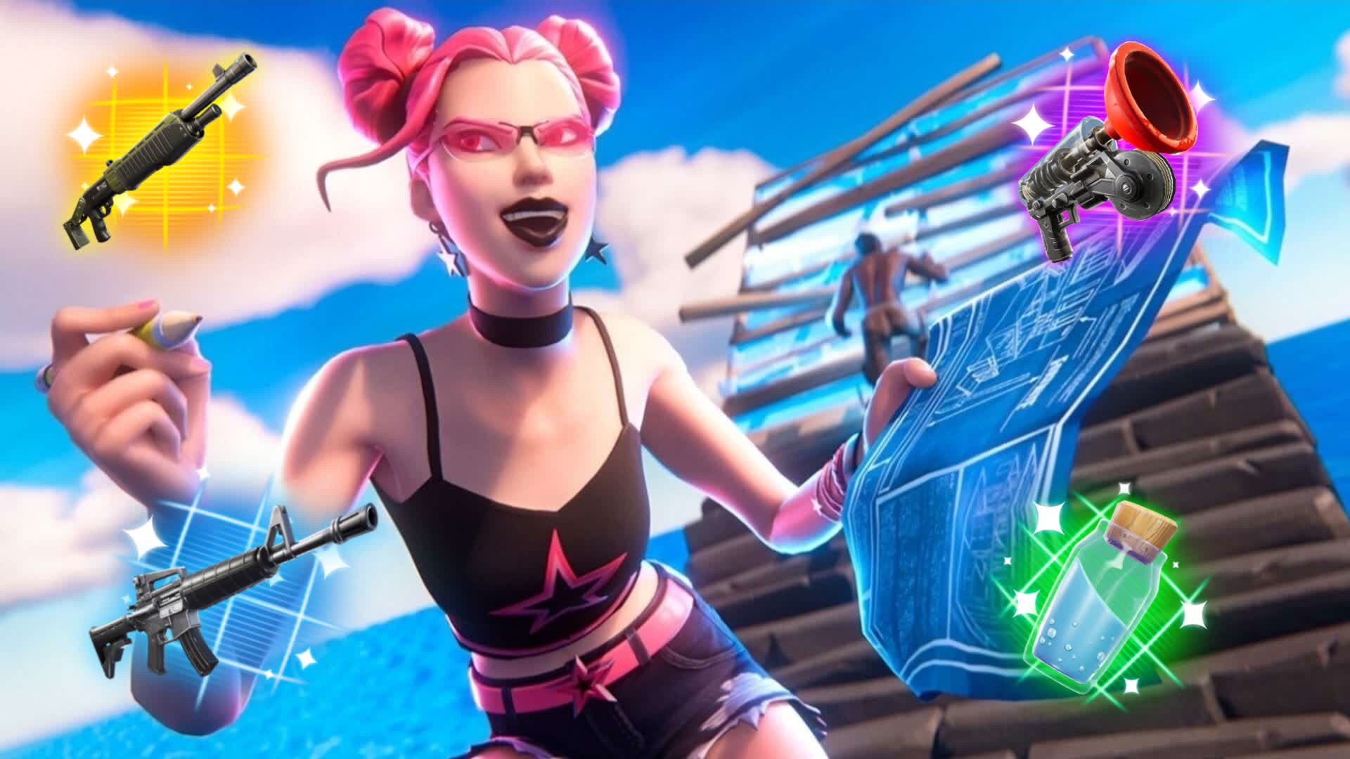 Bros 1v1 Build Fight