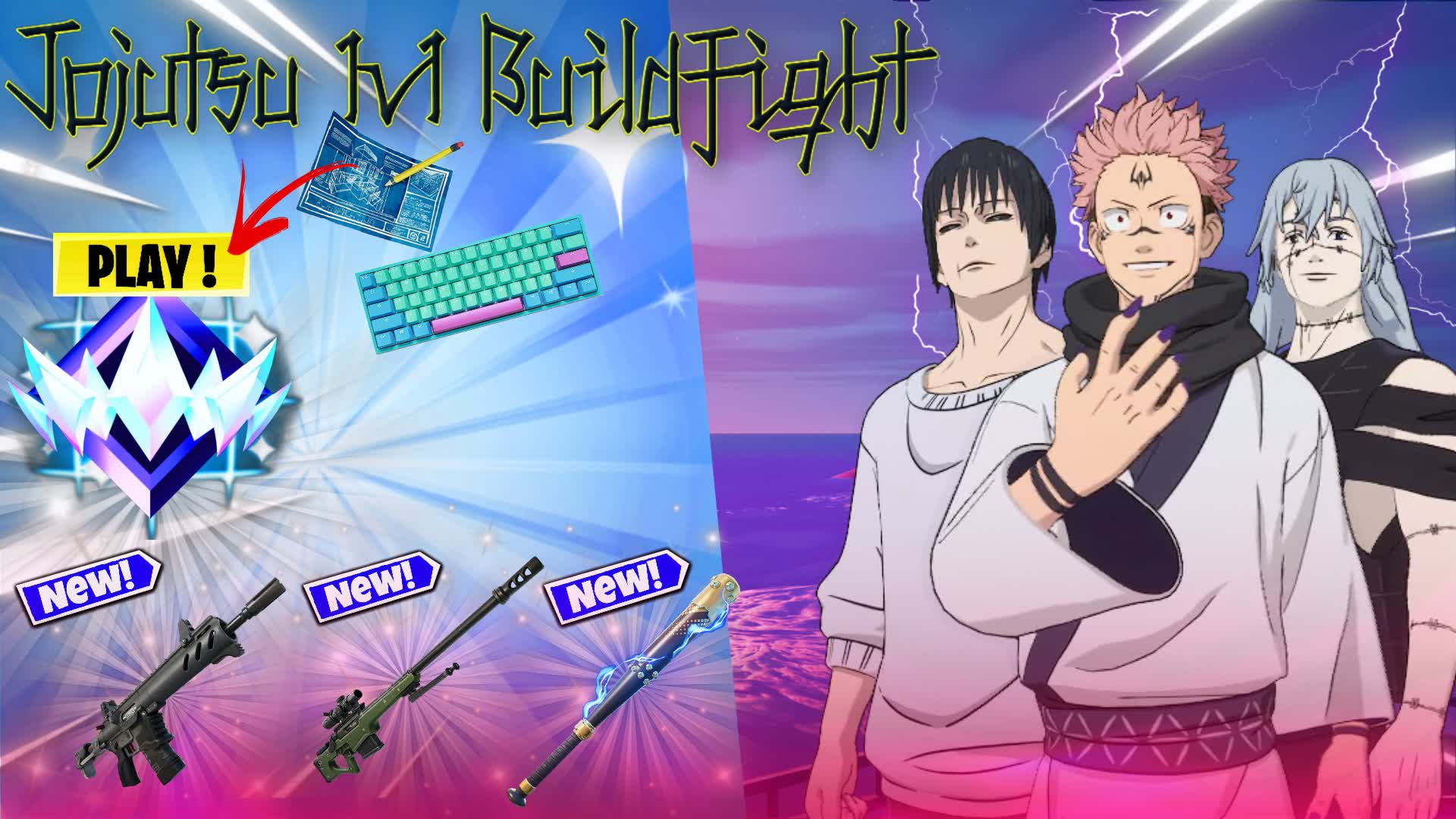 Jojutsu 1V1 BUILDFIGHT