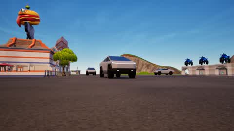 🚔DRINVIG SUPER CYBERTRUCK MEGA RAMPA💥