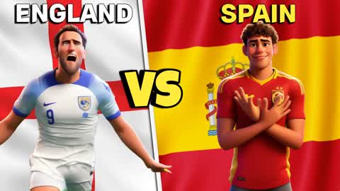 RED VS BLUE🏆ENGLAND VS SPAIN