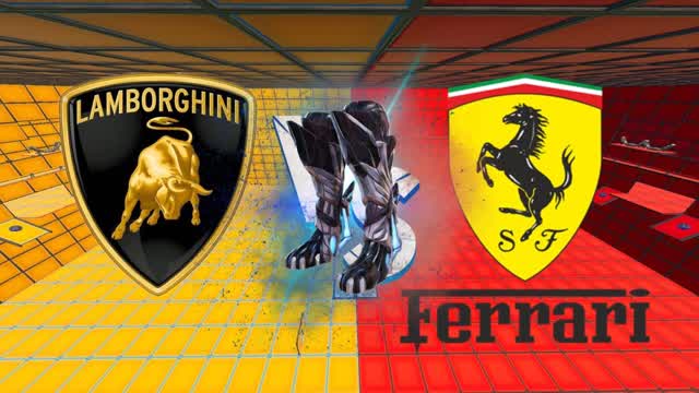  🟨YELLOW VS 🟥RED💥LAMBO VS FERRARI 😈