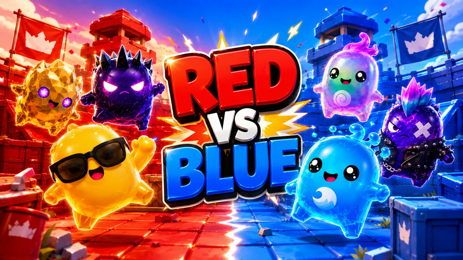 CHAOS RED vs BLUE SUPER FUN TEAM 🎊