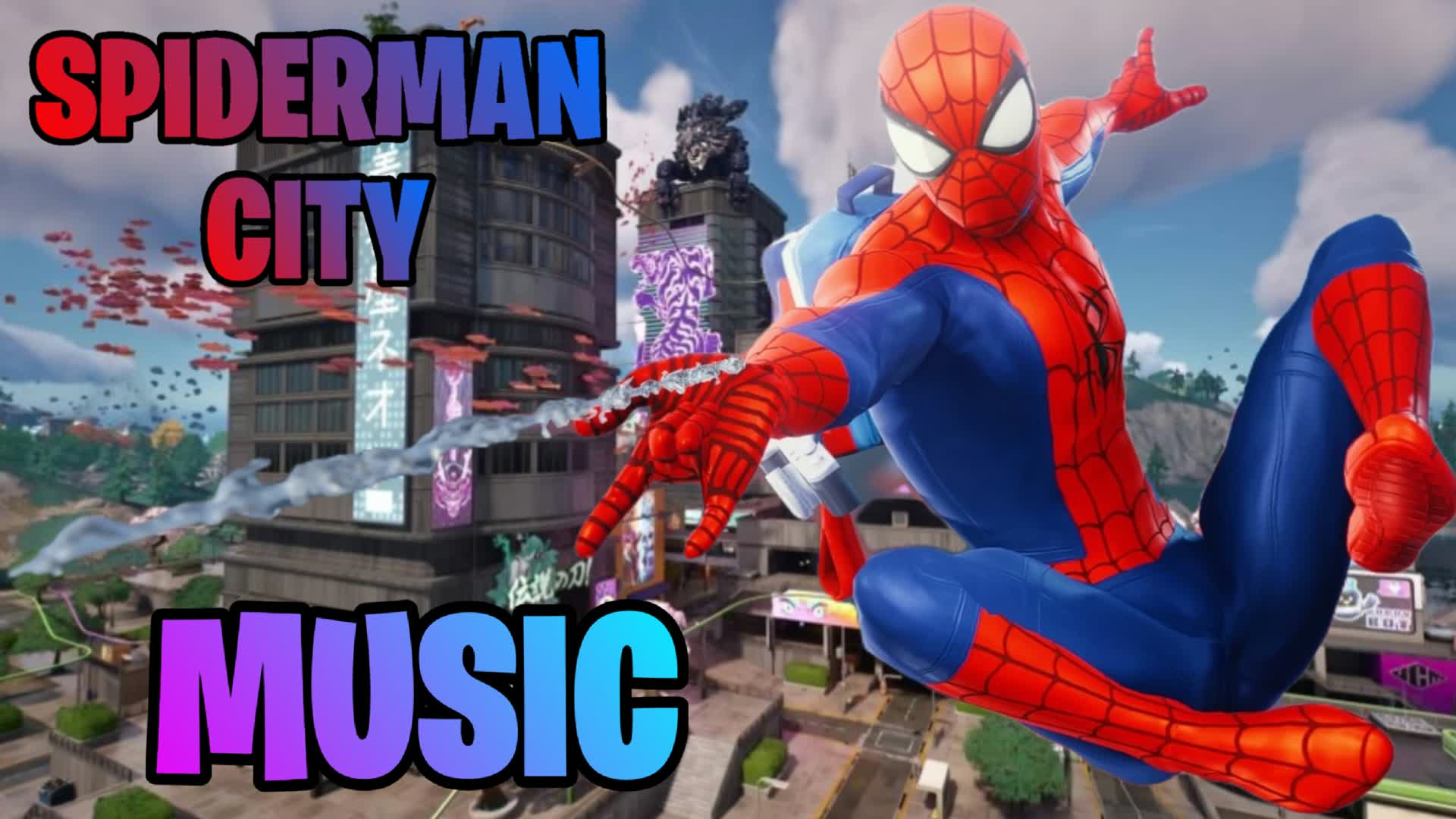 🕷️SPIDERMAN🏙MEGA CITY🎶MUSIC🛣️road