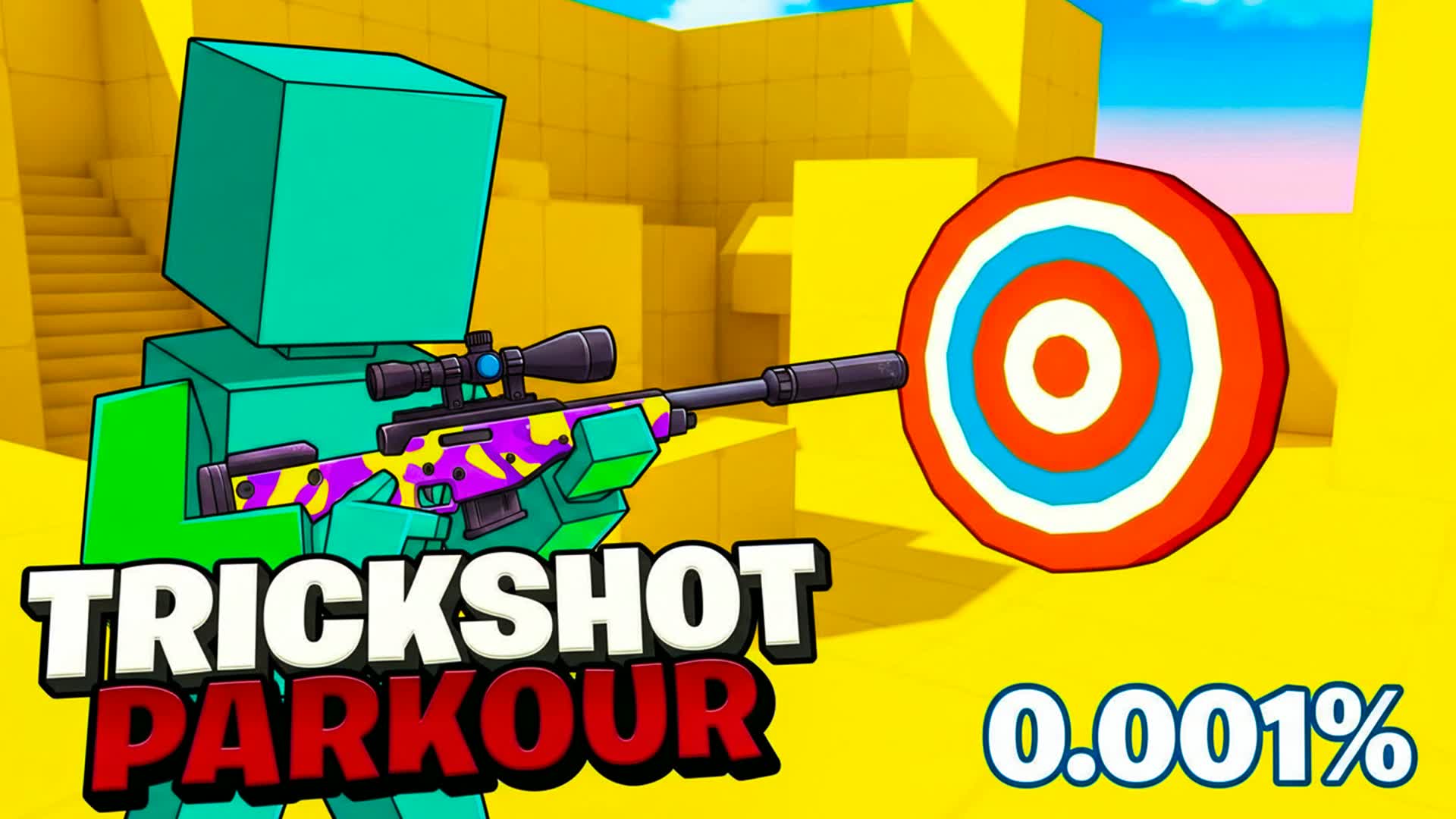 BOUNC TRICKSHOT PARKOUR🎯(125 LEVELS)