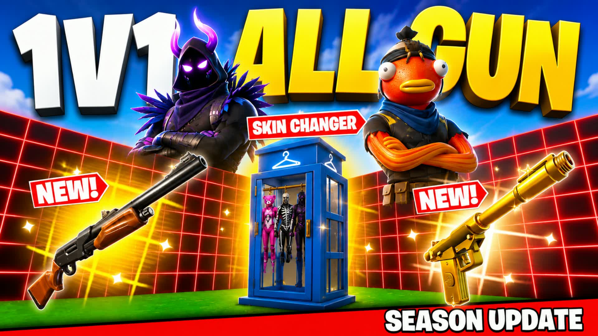 1V1 ALL GUN - FREE FOR ALL — Fortnite island 8028-5259-2791 by TONUZ 1v1