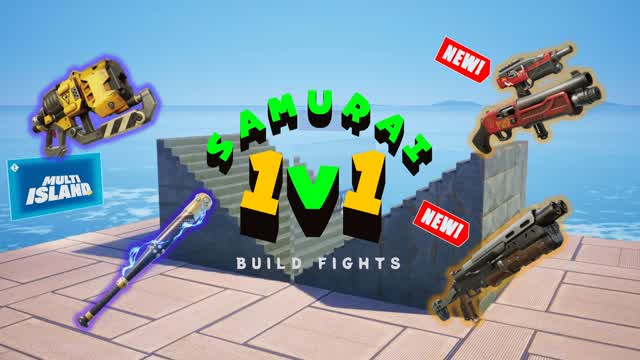 (NEW WEAPONS) SAMURAI 1v1 BUILD FIGHTS