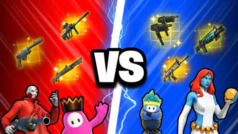 👑CRAZY FALLGUYS👑 🔴REDvsBLUE🔵