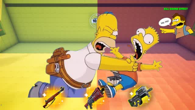 BART VS HOMER RED VS BLUE🔴🔵