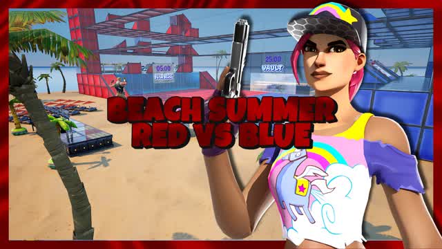 BEACH SUMMER RED VS BLUE