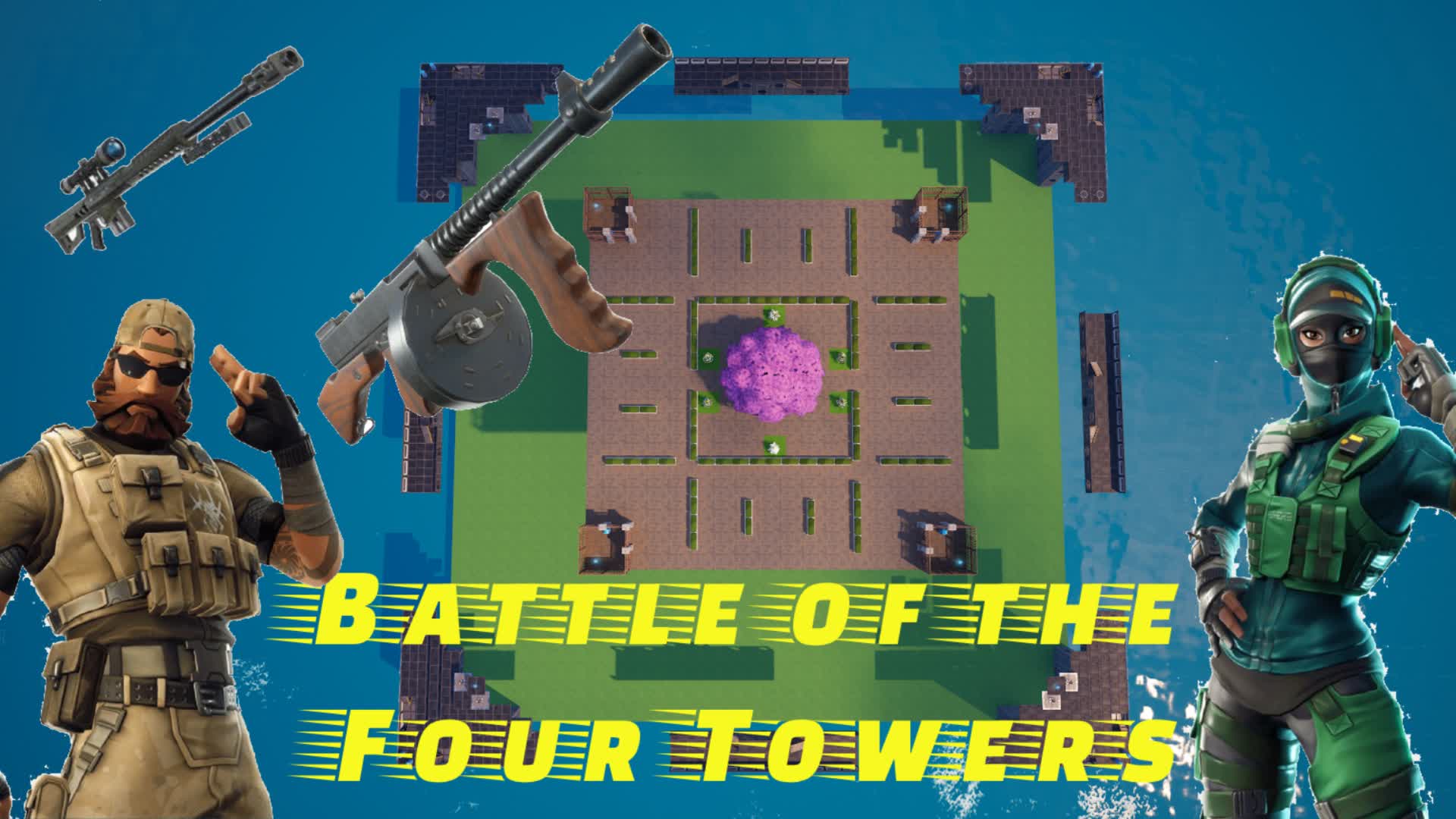 🔵🔴Battle of the Four Towers V2🔴🔵