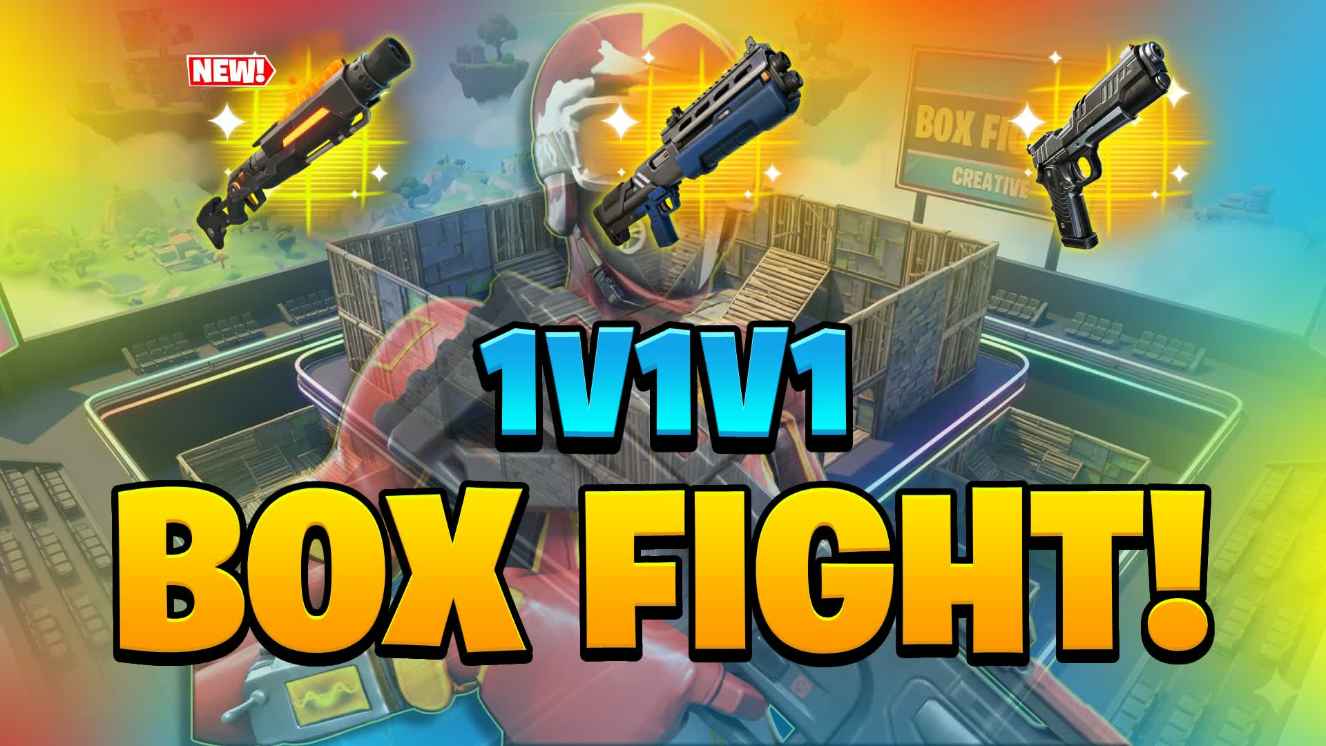 1V1V1 BEACH BOX FIGHT!