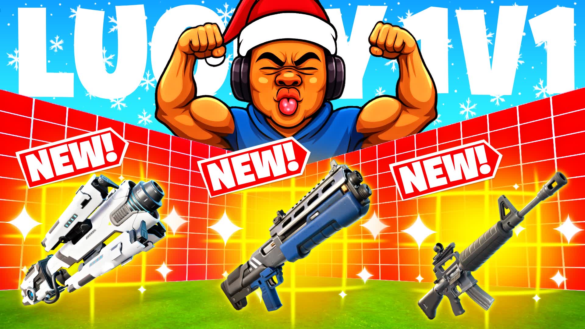 Lucky 1V1 With Every Gun and rides pvp