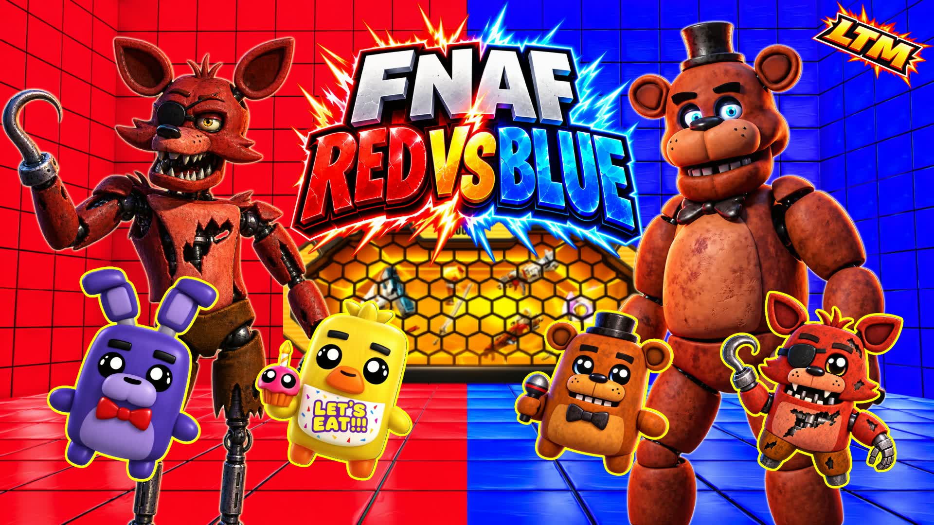 🔴🔵RVB FNAF RED VS BLUE [HORROR]
